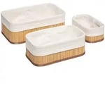 5five Simply Smart Aufbewahrungskorb, Braun, Holz, 20.5x12x30 cm, Freizeit,