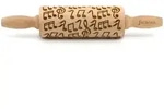 Folkroll Motiv-Teigrolle, Natur, Holz, Buche, 4.5x4.5x23 cm, nachhaltig,