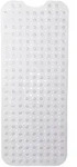 Relaxdays Badewannenmatte, Transparent, Kunststoff, 97x39 cm, Badaccessoires,