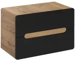 Lomado Waschbeckenschrank, Grau, Holzwerkstoff, 80x53x46 cm, Badezimmer,