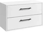 Badplaats Waschbeckenunterschrank, Wei&szlig;, Holz, Rechteckig, 80x46x46 cm,...