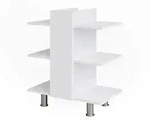 Vicco Waschbeckenunterschrank, Wei&szlig;, Holzwerkstoff, 6 F&auml;cher, Rechteckig,