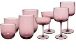 like.Villeroy & Boch Komplett-Gl&auml;ser-Set, Pink, Glas, Essen & Trinken, Gl&auml;ser,