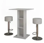 Vicco Bartisch-Set, Wei&szlig;, Holzwerkstoff, Rechteckig, 75x106x75 cm, Esszimmer,