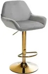 CLP Barhocker, Grau, Metall, 51x89x52 cm, Esszimmer, Barm&ouml;bel, Barhocker