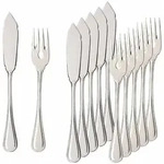 Villeroy & Boch Fischbesteck, Silber, Metall, Essen & Trinken, Besteck,...