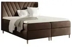 Fun M&ouml;bel Boxbett, Braun, Textil, 200x220 cm, Schlafzimmer, Betten, Boxspringbetten