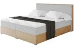 Altdecor Boxbett, Hellgrau, Holzwerkstoff, H3, H&ouml;he ca. 20 cm, 140x200 cm,