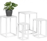 bremermann Blumenhocker, Wei&szlig;, Metall, 30x45x30 cm, Wohnzimmer,...