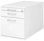 b&uuml;m&ouml; Rollcontainer, Wei&szlig;, Holzwerkstoff, Nachbildung, 3 Schubladen,...