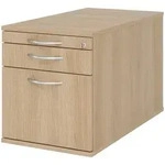 b&uuml;m&ouml; Rollcontainer, Eiche, Holzwerkstoff, Nachbildung,Eiche, 3 Schubladen,