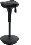Vinsetto B&uuml;rohocker, Schwarz, Kunststoff, 34x83.5x34 cm, Arbeitszimmer,