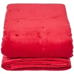Homescapes Samt-Kuscheldecke, Rot, Textil, Uni, Rechteckig, 125x150 cm,...