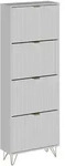 Vicco Schuhschrank, Wei&szlig;, Holzwerkstoff, 4 Schubladen, Rechteckig,...