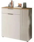 Inn.Furn Schuhschrank, Eiche, Kaschmir, Kunststoff, Nachbildung,Eiche, Uni, 1