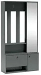 Masseno Garderobenschrank, Hellgr&uuml;n, Holzwerkstoff, 2 F&auml;cher, 100x190x33 cm,