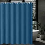 Duschvorhang, Blau, Textil, 180x220 cm, Badtextilien, Duschvorh&auml;nge