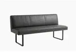 Kawola Esszimmerbank, Schwarz, Leder, 3-Sitzer, Rechteckig, 243x85x69 cm,...