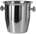 bene living Champagnerk&uuml;hler, Silber, Metall, Uni, Rund, 21 cm, Essen & Trinken,