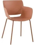 CLP Stuhl, Dunkelorange, Metall, 58x80x54 cm, Esszimmer, St&uuml;hle, Esszimmerst&uuml;hle,