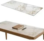 Tulup Tischplatte, Wei&szlig;, Glas, 125x50x0.4 cm, Esszimmer, Tische, Esstische,
