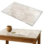 Tulup Tischplatte, Creme, Glas, 100x70x0.4 cm, Esszimmer, Tische, Esstische,