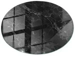 Tulup Tischplatte, Schwarz, Glas, 50x0.4x50 cm, Esszimmer, Tische, Esstische,
