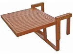 Deluke Balkontisch, Braun, Holz, 64x52x65 cm, Balkonm&ouml;bel, Balkontische