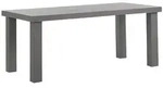 Beliani Gartentisch, Grau, Stein, Quadratisch, 90x76x180 cm, Gartenm&ouml;bel,