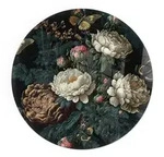 Tulup Glasplatte, Gr&uuml;n, Glas, Rund, 50x50x0.4 cm, Kleinm&ouml;bel, Kamine &...