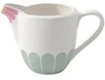 Villeroy & Boch Milchk&auml;nnchen Fleur couleur, Gelb, Rosa, Wei&szlig;, Salbeigr&uuml;n,