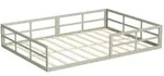 VitaliSpa Bodenbett, Greige, Metall, Rechteckig, Kinder- & Jugendzimmer,