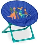 Relaxdays Kindersessel, Blau, Textil, Metall, Kunststoff, Tiere, 1-Sitzer, 50x47x48
