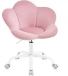 Woltu Drehstuhl, Hellrosa, Metall, Drehkreuz, 62x71x51 cm, Arbeitszimmer,