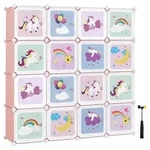 Mid.you Kinderregal, Rosa, Metall, Kunststoff, 123x123x31 cm, stehend, Kinder- &