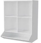 Vicco Kinderregal, Wei&szlig;, Holzwerkstoff, Rechteckig, 65.5x82.5x31 cm, Kinder- &