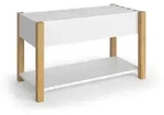 VitaliSpa Kinderregal, Wei&szlig;, Holzwerkstoff, 2 F&auml;cher, Rechteckig, 80x46x40 cm,