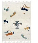 Mazovia Kinderteppich, Mehrfarbig, Creme, Textil, M&auml;rchen/ Fantasie,...