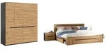 Inn.Furn Schlafzimmer, Eiche Artisan, Grau, Holzwerkstoff, Nachbildung,Eiche,...