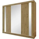 Beautysofa Schwebet&uuml;renschrank, Eiche Artisan, Holzwerkstoff, 12 F&auml;cher, 6