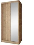 Beautysofa Schwebet&uuml;renschrank, Eiche Artisan, Holzwerkstoff, 2 Schubladen,
