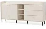 Masseno Kommode, Beige, Holzwerkstoff, 3 Schubladen, 193.5x91x42 cm, Wohnzimmer,
