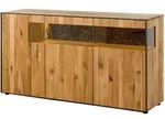 Massivmoebel24 Sideboard, Natur, Holz, Echtholz,Wildeiche, 3 F&auml;cher, 160x87x45...