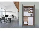 Respekta Schrankk&uuml;che Schrankk&uuml;chen, Eiche, Grau, Holzwerkstoff, 2 Schublade(n),1