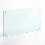 Mid.you K&uuml;chenr&uuml;ckwand, Transparent, Glas, 100x60 cm, Spritzschutz, K&uuml;chen,