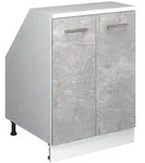 Vicco Dachschr&auml;genschrank, Grau, Wei&szlig;, Holzwerkstoff, 1 F&auml;cher, Rechteckig,