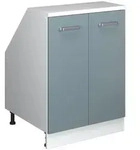 Vicco Dachschr&auml;genschrank, Blaugrau, Wei&szlig;, Holzwerkstoff, 1 F&auml;cher,...