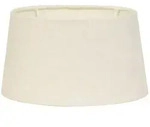 Light & Living Lampenschirm, Wei&szlig;, Textil, Oval, 21x14x25 cm, CE, Lampen & Leuchten,