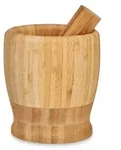 Kinvara M&ouml;rser, Braun, Naturmaterialien, 11x12.2x11 cm, Tischkultur & Servieren,