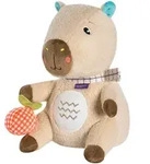 Fehn Kinder-Nachtlicht Capybara Clara, Mehrfarbig, Textil, 10.5x11.6x20 cm, Lampen &